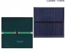 .5V 110mA 0.55W Solar Panel Polycrystalline 70*70MM Mini Sunpower Solar System DIY for Battery Cell Phone Charger – KSH 400 at CLOUD SENSORS Mombasa – Top quality batteries and powerbanks. Best electronics in Kenya. Shop now for Arduino, ESP32, sensors and IoT devices.