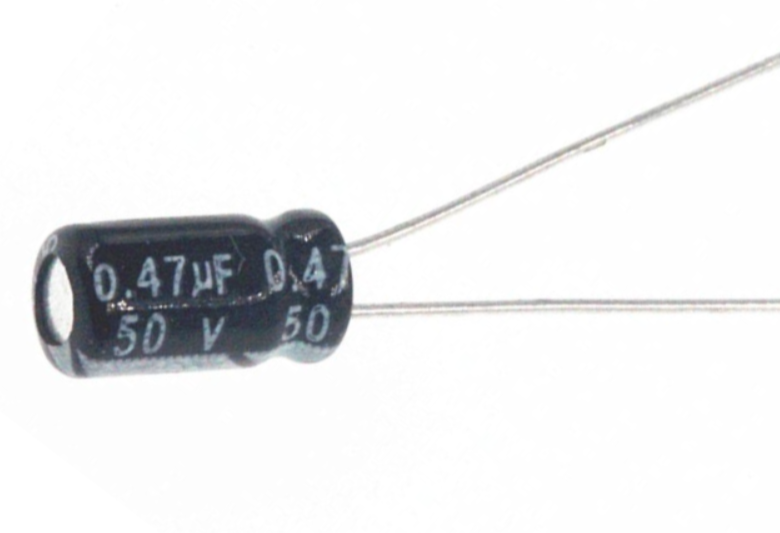 0.47uf 50v Aluminum Electrolytic Capacitor – KSH 20 at CLOUD SENSORS Mombasa – Top quality capacitors and resistors. Best electronics in Kenya. Shop now for Arduino, ESP32, sensors and IoT devices.