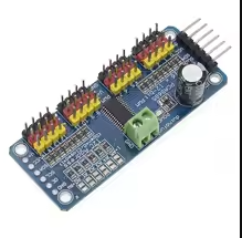 16 Channel 12-bit PWM/Servo Driver-I2C interface PCA9685 module Raspberry pi shield module servo shield – KSH 400 at CLOUD SENSORS Mombasa – Top quality motors. Best electronics in Kenya. Shop now for Arduino, ESP32, sensors and IoT devices.