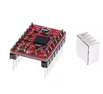 A4988 Step Stick Stepper Driver + Heat sink For Reprap 3D Printer Parts Red Stepper Motor Driver With Heatsink Accessorie – KSH 400 at CLOUD SENSORS Mombasa – Top quality motors. Best electronics in Kenya. Shop now for Arduino, ESP32, sensors and IoT devices.