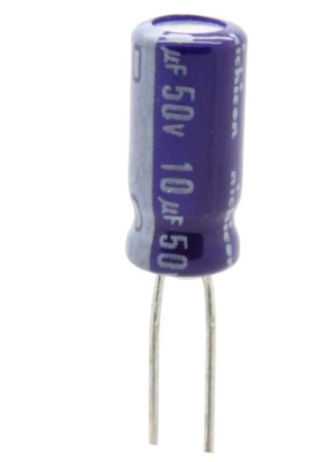 10UF 50V Aluminum Electrolytic Capacitor – KSH 20 at CLOUD SENSORS Mombasa – Quality electronics in Kenya