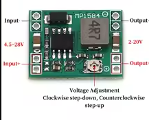 Alternate view of 22mm X17mm Mini MP1584EN DC-DC BUCK Adjustable Step Down Module Effect Higher Than LM2596 DIY mobile power Boards