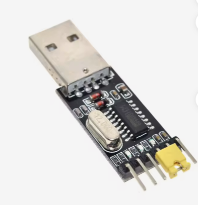 Alternate view of CH340 module USB to TTL CH340G upgrade download a small wire brush plate STC microcontroller board USB to serial