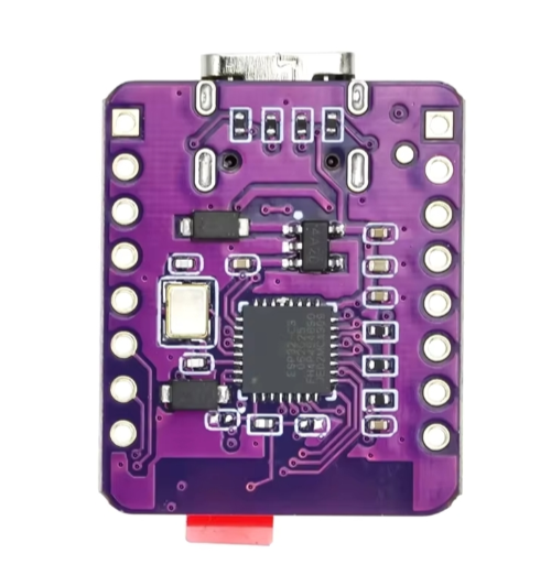 Alternate view of ESP32-C3 OLED development board with 0.42 inch OLED module ceramic antenna wifi Bluetooth ESP32 supermini development board
