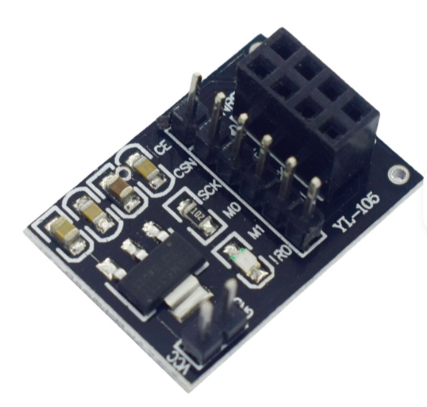 NRF24L01 Wireless adapter Module 3.3V New Socket Adapter plate Board 8Pin For arduino Robot Car 24L01 Wireless Module – KSH 500 at CLOUD SENSORS Mombasa – Top quality connectors. Best electronics in Kenya. Shop now for Arduino, ESP32, sensors and IoT devices. - View 3