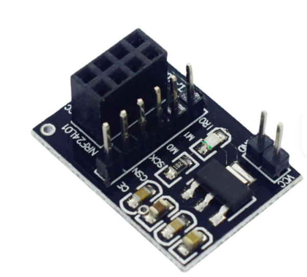 NRF24L01 Wireless adapter Module 3.3V New Socket Adapter plate Board 8Pin For arduino Robot Car 24L01 Wireless Module – KSH 500 at CLOUD SENSORS Mombasa – Top quality connectors. Best electronics in Kenya. Shop now for Arduino, ESP32, sensors and IoT devices. - View 4
