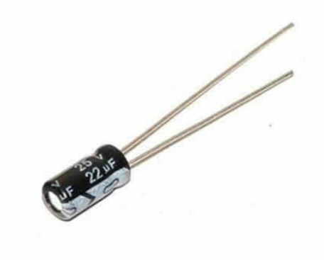 22UF 25V Aluminum Electrolytic Capacitor – KSH 20 at CLOUD SENSORS Mombasa – Top quality capacitors and resistors. Best electronics in Kenya. Shop now for Arduino, ESP32, sensors and IoT devices.