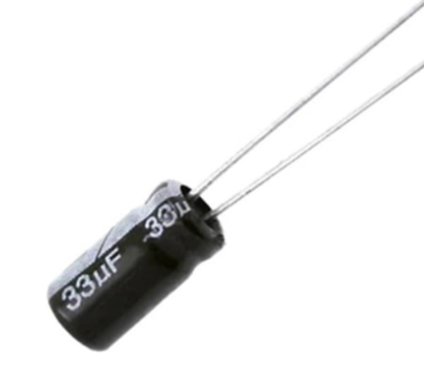 33UF 16V Aluminum Electrolytic Capacitor – KSH 20 at CLOUD SENSORS Mombasa – Top quality capacitors and resistors. Best electronics in Kenya. Shop now for Arduino, ESP32, sensors and IoT devices.