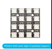 5V   16 BITS  SQUARE WS2812 5050 RGB LED Ring Lamp Light + Integrated Drivers For Arduino Diy – KSH 200 at CLOUD SENSORS Mombasa – Top quality displays. Best electronics in Kenya. Shop now for Arduino, ESP32, sensors and IoT devices.