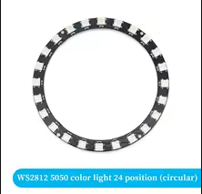 5V  24 BITS WS2812 5050 RGB LED Ring Lamp Light + Integrated Drivers For Arduino Diy – KSH 250 at CLOUD SENSORS Mombasa – Quality electronics in Kenya