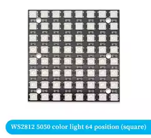 5V   64 BITS  SQUARE WS2812 5050 RGB LED Ring Lamp Light + Integrated Drivers For Arduino Diy – KSH 350 at CLOUD SENSORS Mombasa – Top quality displays. Best electronics in Kenya. Shop now for Arduino, ESP32, sensors and IoT devices.