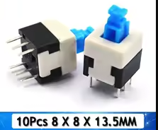 8x8 Self  UNlock Push Tactile Power Micro Switch 6 Pin Button Switches – KSH 30 at CLOUD SENSORS Mombasa – Top quality switches. Best electronics in Kenya. Shop now for Arduino, ESP32, sensors and IoT devices.