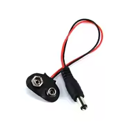 9V DC Battery Power Cable Plug Clip Barrel Jack Connector for Arduino DIY I T type – KSH 30 at CLOUD SENSORS Mombasa – Top quality connectors. Best electronics in Kenya. Shop now for Arduino, ESP32, sensors and IoT devices.