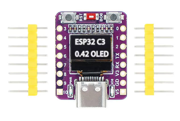 ESP32-C3 OLED development board with 0.42 inch OLED module ceramic antenna wifi Bluetooth ESP32 supermini development board – KSH 1,200 at CLOUD SENSORS Mombasa – Top quality microcontrollers. Best electronics in Kenya. Shop now for Arduino, ESP32, sensors and IoT devices.