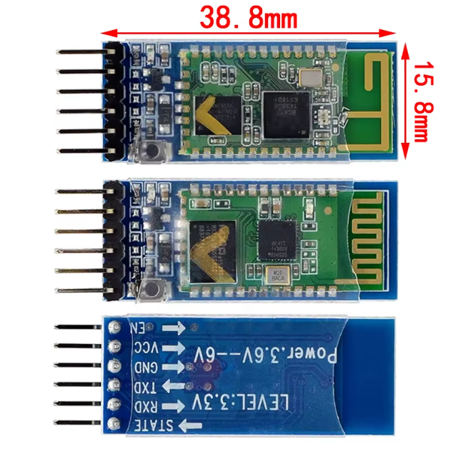 HC-05  Integrated Bluetooth Serial Pass-Through Module, Wireless Serial for Arduino – KSH 450 at CLOUD SENSORS Mombasa – Top quality modules. Best electronics in Kenya. Shop now for Arduino, ESP32, sensors and IoT devices.