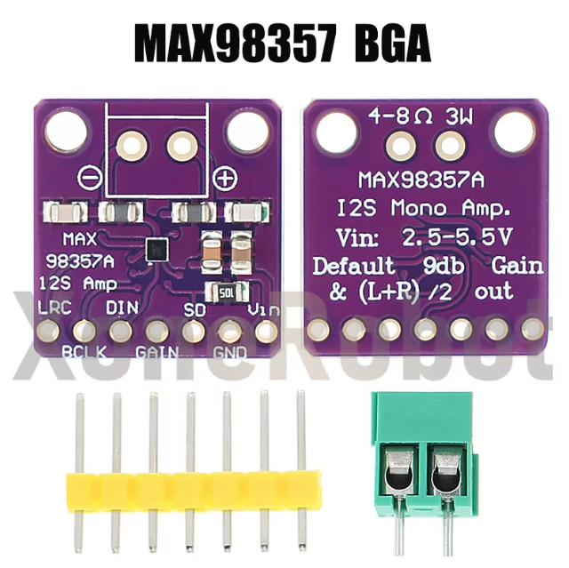 MAX98357 I2S 3W Class D Amplifier Breakout Interface DAC Decoder Module Filterless Audio Board For Raspberry Pi ESP32 I2S – KSH 700 at CLOUD SENSORS Mombasa – Top quality amplifiers. Best electronics in Kenya. Shop now for Arduino, ESP32, sensors and IoT devices.