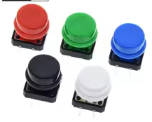 Tactile Push Button Switch Momentary 12*12*7.3MM Micro switch button +  Tact Cap – KSH 40 at CLOUD SENSORS Mombasa – Quality electronics in Kenya