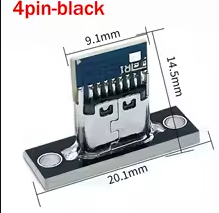 Type-C 4Pin Waterproof Strip Line Of Solder Joint Female Connector Jack Charging Port USB Socket Connector – KSH 100 at CLOUD SENSORS Mombasa – Quality electronics in Kenya