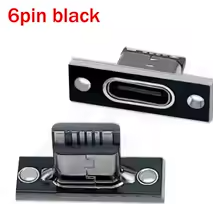 Type-C 6Pin Waterproof Strip Line Of Solder Joint Female Connector Jack Charging Port USB Socket Connector – KSH 100 at CLOUD SENSORS Mombasa – Top quality connectors. Best electronics in Kenya. Shop now for Arduino, ESP32, sensors and IoT devices.