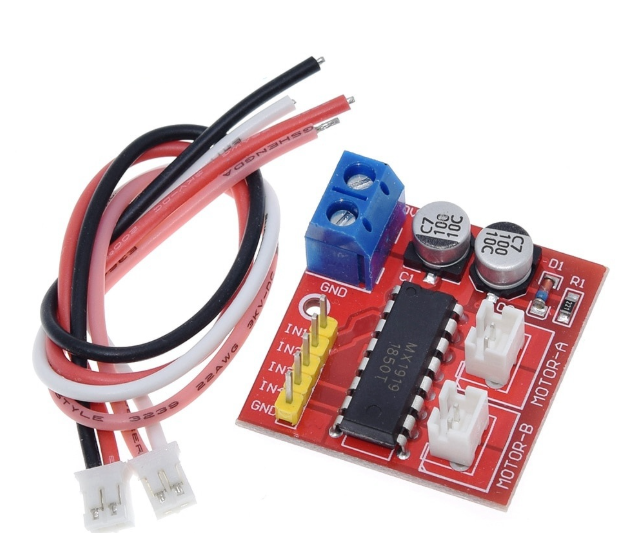 MX1919 2.5A Dual bridge brushed DC motor Drive Controller Board Module – KSH 350 at CLOUD SENSORS Mombasa – Top quality actuators. Best electronics in Kenya. Shop now for Arduino, ESP32, sensors and IoT devices.